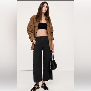 Banana Republic Black Pull On Barrel Pants